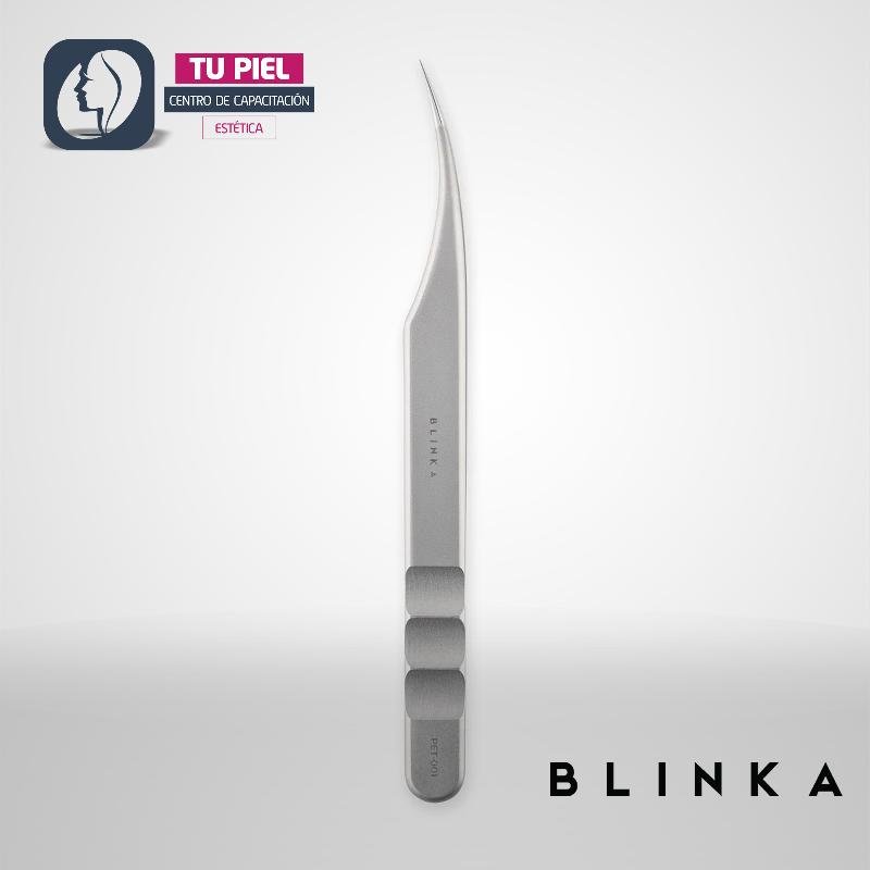 PINZA DE AISLAMIENTO CURVA PARA EXTENSIONES DE PESTAÑAS - Imagen 1